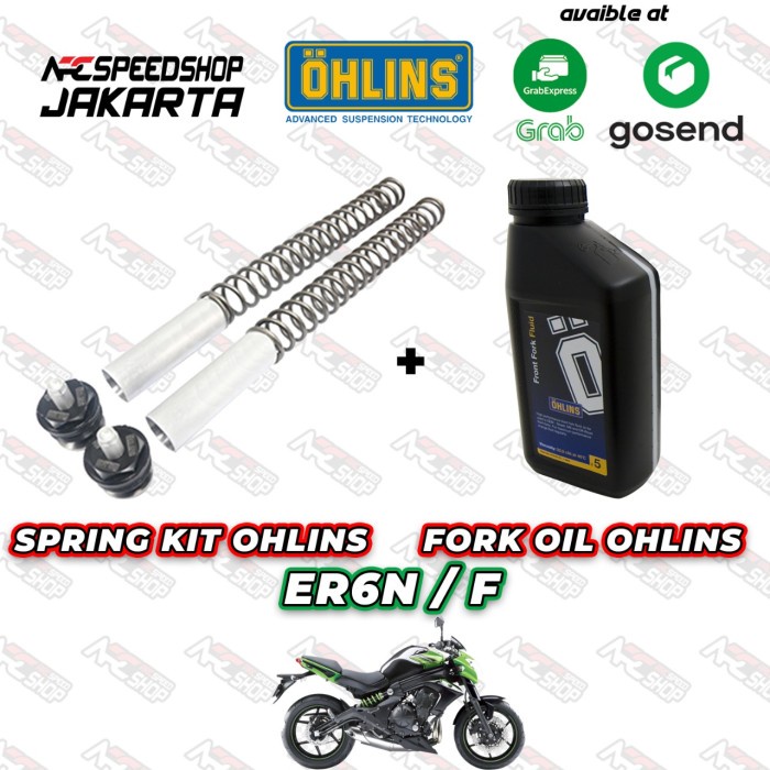 Spring Kit Depan Ohlins Kawasaki Er6N+ Oli Shock Depan Ohlins #Original