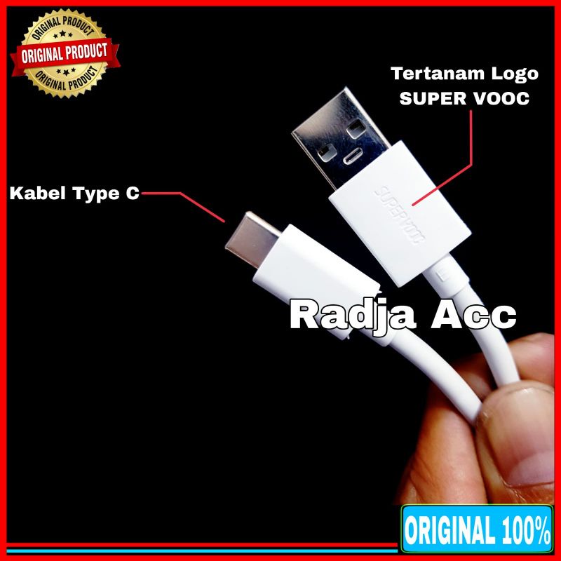 Charger Oppo Reno 8 8 Z 5G SUPER VOOC ORIGINAL 100% 33 Watt Type C