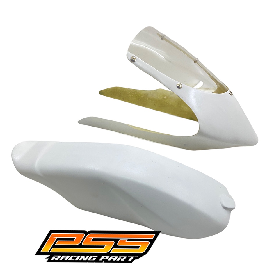 FAIRING LENGAKP TANGKI NINJA 500M FIBER LENTUR STOK TERBATAS