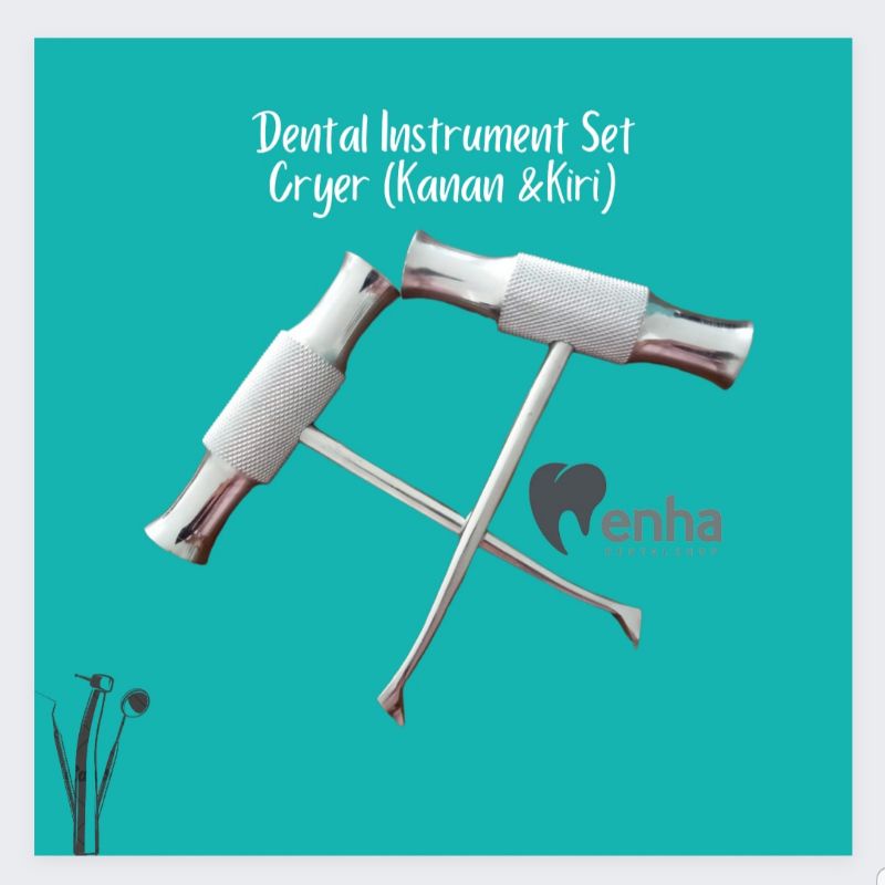 Dental Cryer set kanan dan kiri/cryer root elevator/cryer T/bein cryer