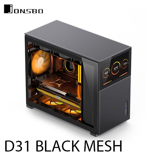 JONSBO CASE D31 BLACK MESH LCD