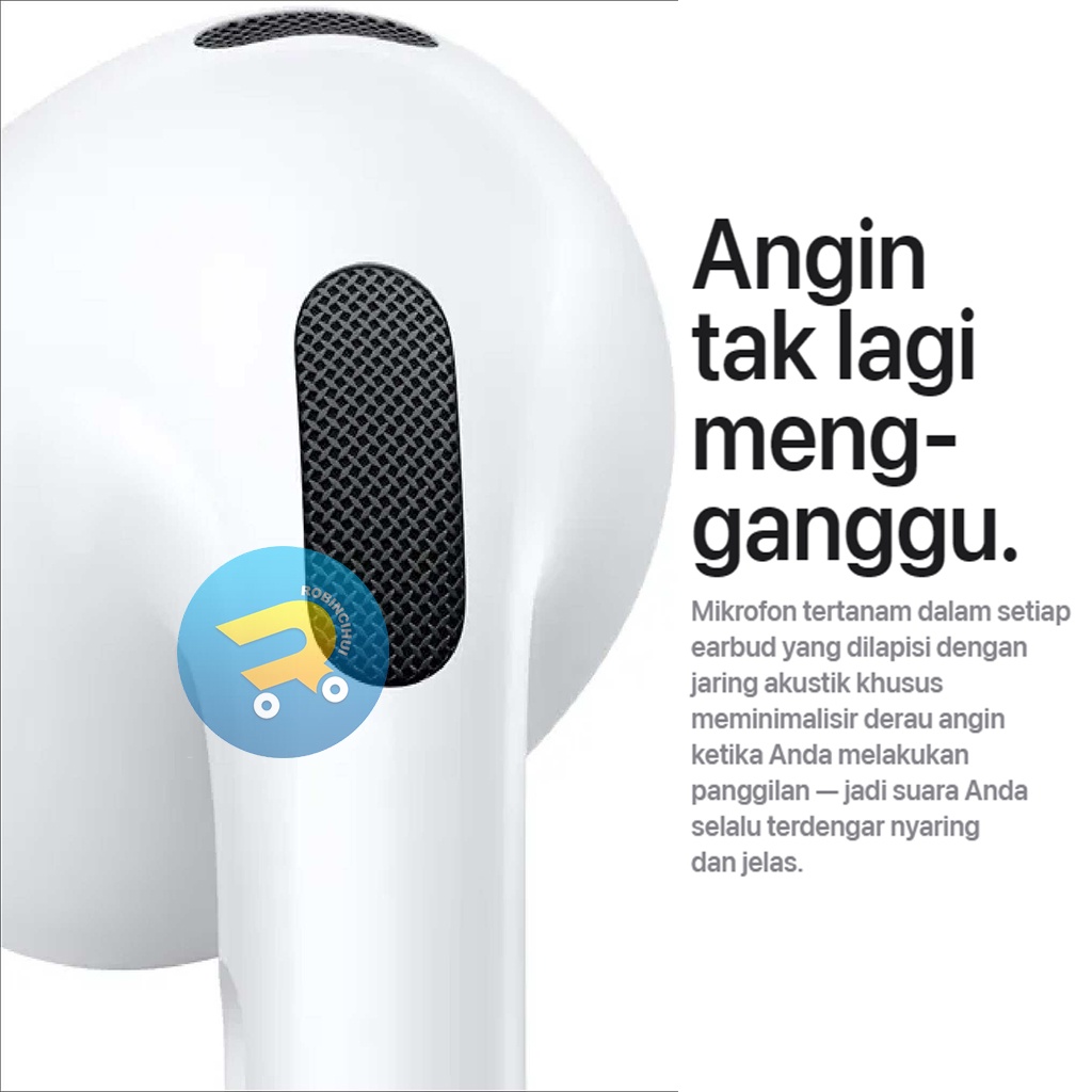 R-Pods 3nd Generation 2023 (Generasi ke tiga) Wireless Charging + Final Upgrade + IMEI/ SERIAL NUMBER VALID + NOISE CANCELLING - Headset IPH 7, 8, X, XR, XSMAX, 11, 12, 13, 14 - Earphone IPH - Handsfree IPH - Earbuds IPH