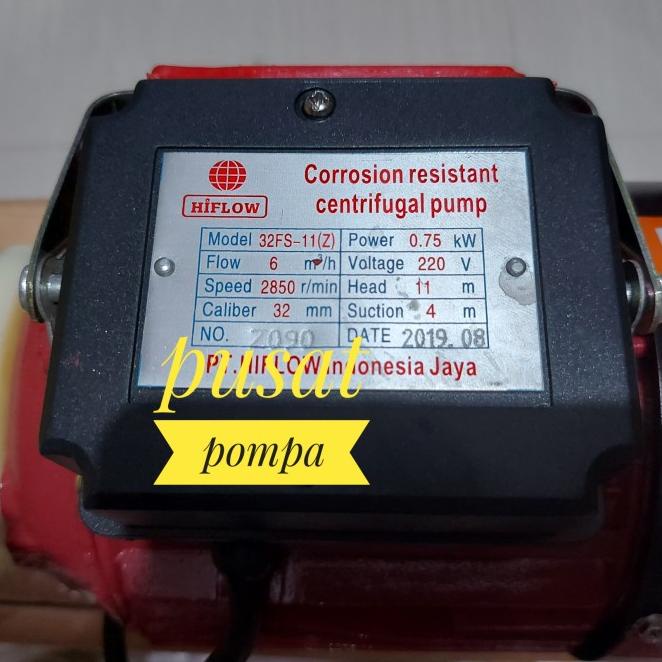 Pompa Kimia Hiflow 32Fs-11(Z) 220V Pompa Chemical Hiflow 32Fs-11(Z)