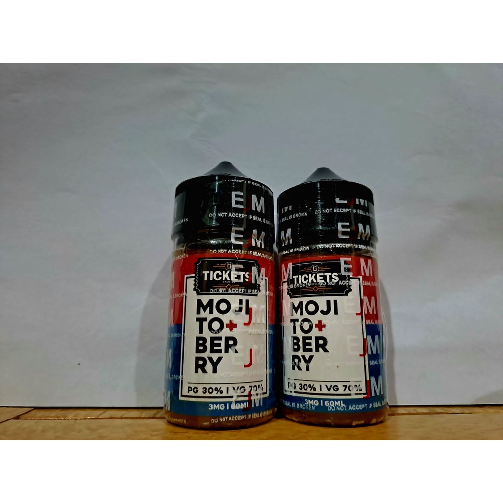 NEW EJM LIQUID TICKET MOJITO BERRY FREEBASE 60ML
