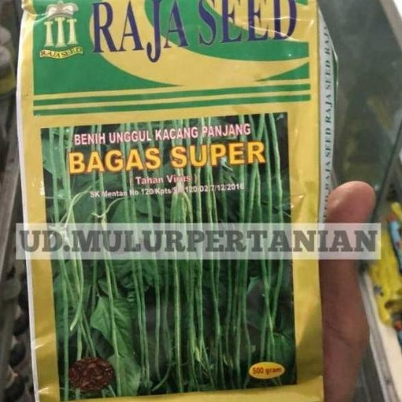 Benih kacang panjang BAGAS SUPER tahan virus dr Raja seed isi 500gram Qink