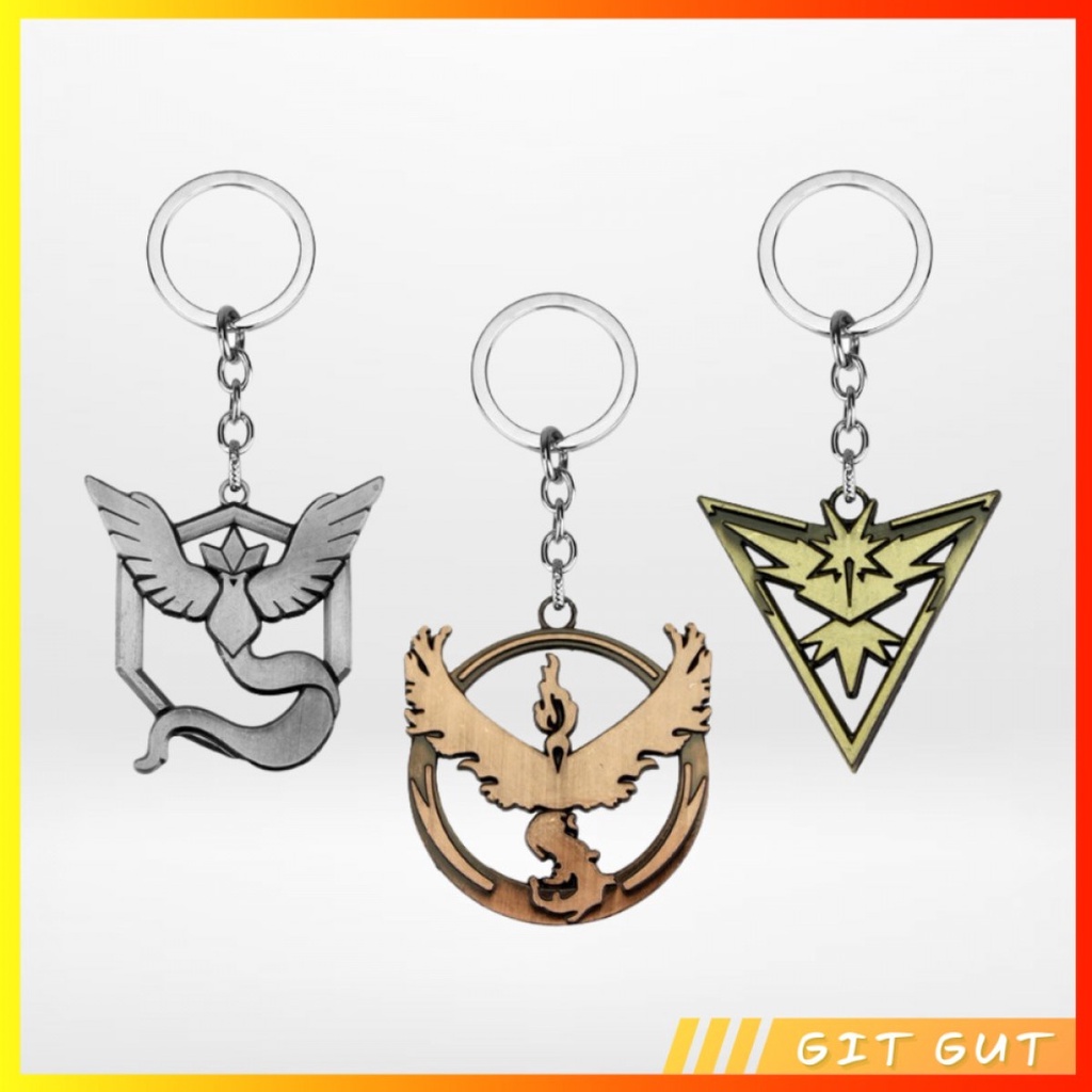 Keychain Gantungan Kunci Pokemon Go Pokemon Bird Logo