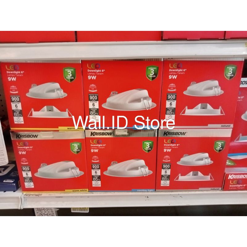 Lampu Downlight Led 6 Inci 9watt - Krisbow Original 100%