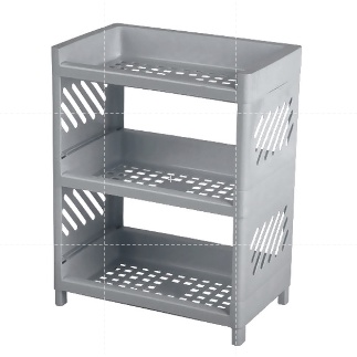 Rak Plastik Mini Serbaguna 3 Susun