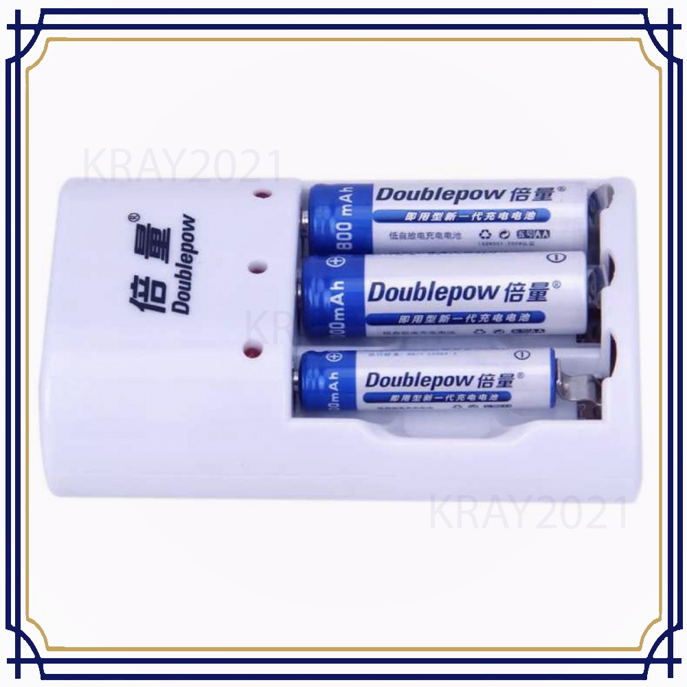 Charger Baterai 3 slot AA/AAA with 3PCS AAA 1250mAh - BT821