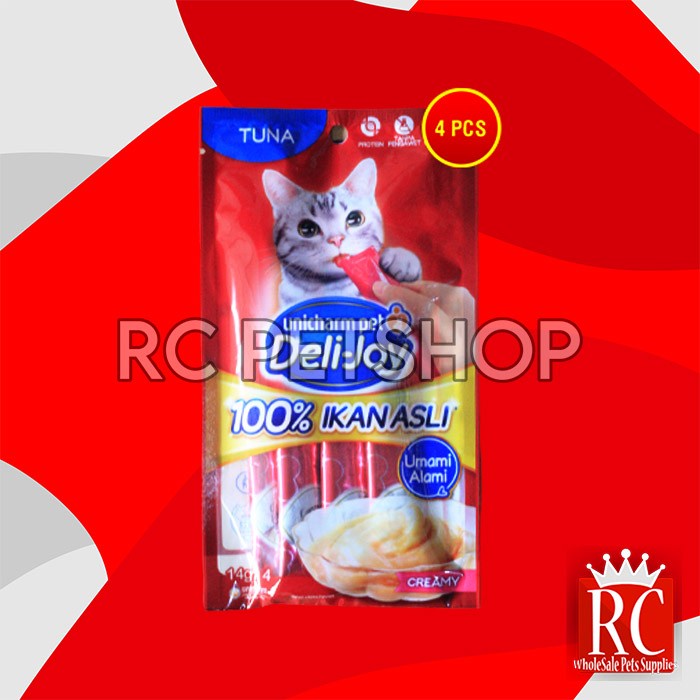 Snack Kucing Deli Joy Creamy Cat treat Cemilan 14 Gram