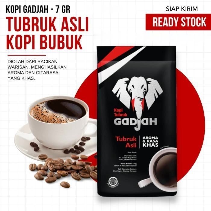 

Kopi Tubruk Gajah Asli 6 gram Kopi Hitam Bubuk ORIGINAL