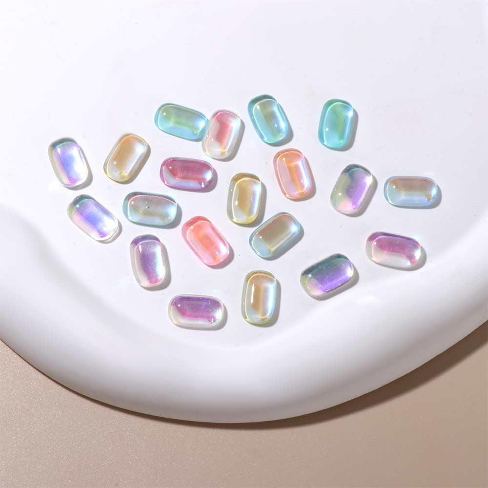 Needway   Nail Art Rhinestones Warna-Warni Fashion Wanita Membuat Perhiasan Manikur Aksesoris Permata Pesona Kuku