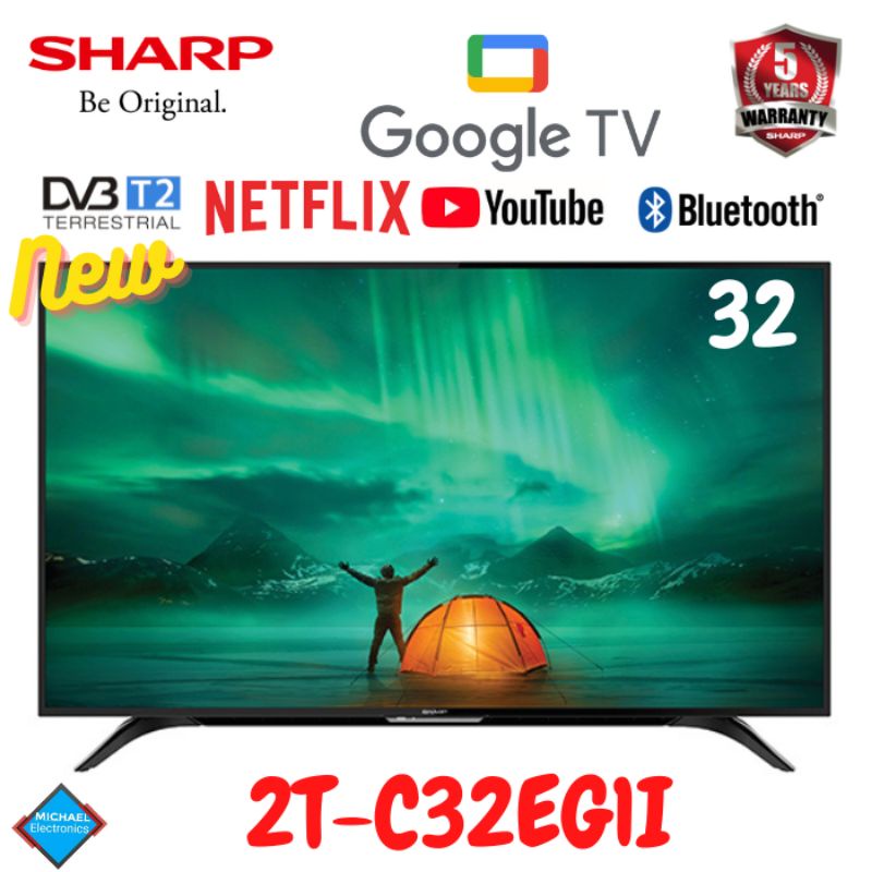 Sharp Led Tv 2T-C32EG1I 32inch (android 11)