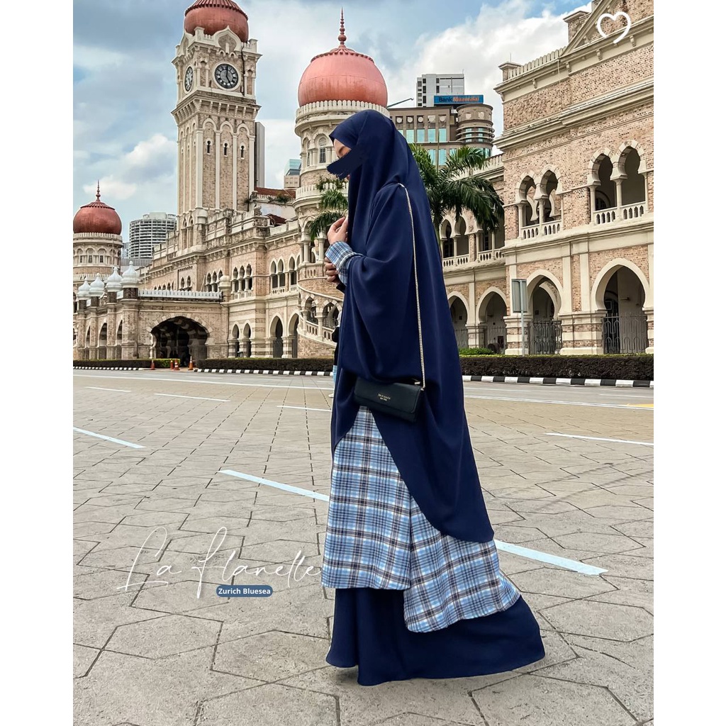 Gamis & Khimar La Flanelle series Flanel Import | MAHIRA