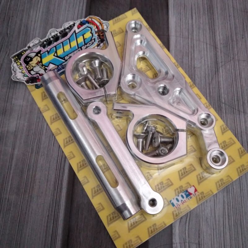 kupingan lampu pesek as 31 33 cnc / breket dudukan lampu depan pesek + braket plat nomer cnc original t6 tralis lampu ninja r rr gl megapro tiger rxking vixion set dudukan KUPINGAN CINCIN CNC DUDUKAN PLAT NO FLEXIBEL BREKET LAMPU + PLAT CNC AS 31 AS 33