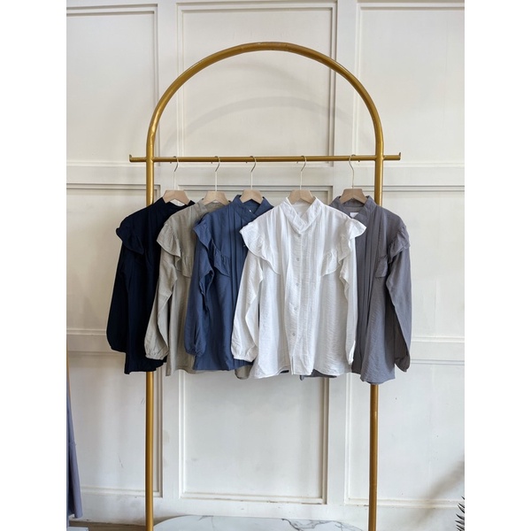 B1071 // B1186 Blouse Polo Linen