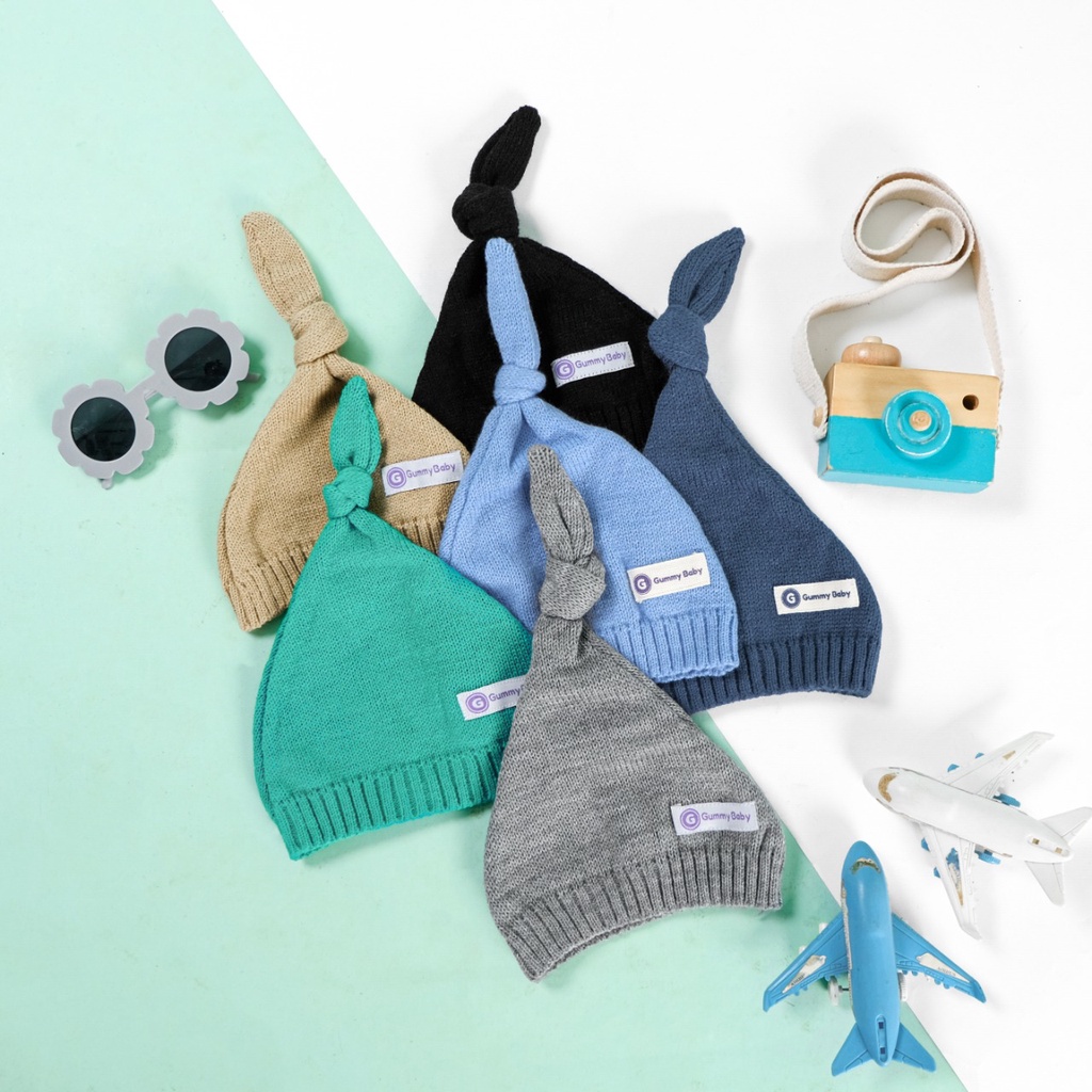 Fairy Baby Knot Hat | Kupluk Rajut Bayi Allsize Fit To 24 Month