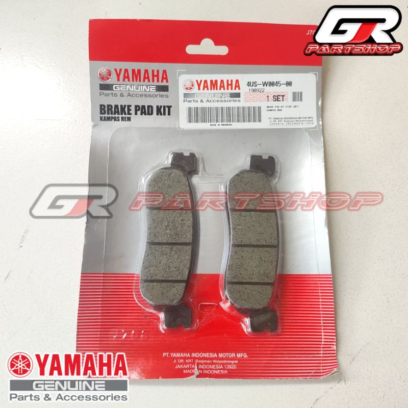 kampas rem depan f1zr vega jupiter old nouvo ori ygp original yamaha fizr fiz f1z r disc pad discpad front brake cakram piringan