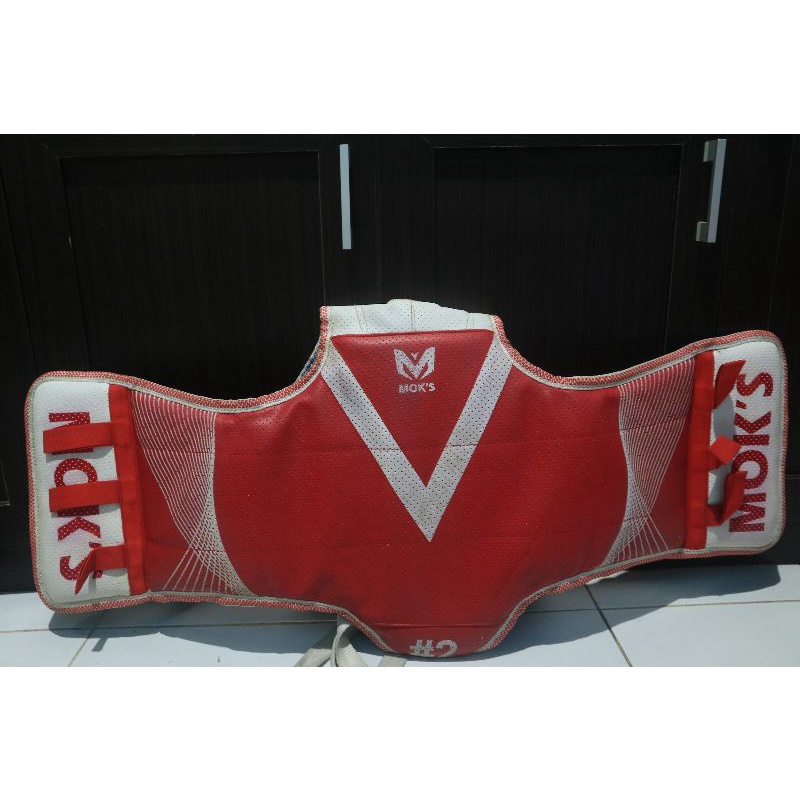 Moks Body Protector Pelindung Badan Taekwondo Dua Sisi - Preloved (Bekas)