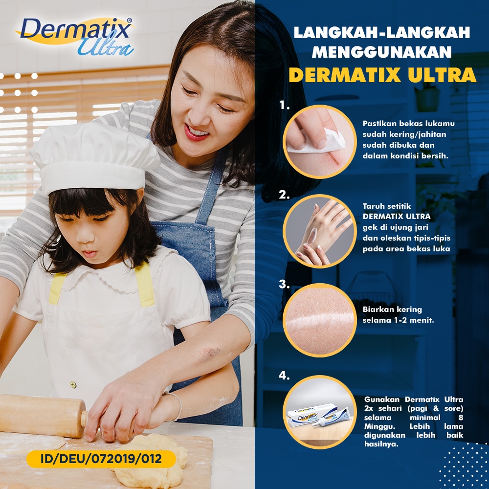 Dermatix Ultra 15g Cream Penghilang Bekas Luka Operasi Jerawat Keloid Advance Gel Acne Spot Care