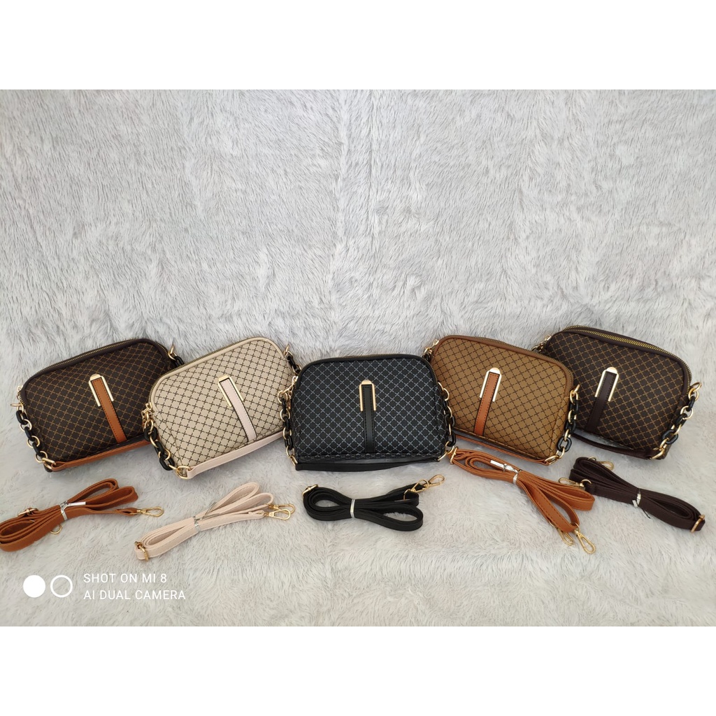 JK 985 1KG MUAT 4PCS TAS SELEMPANG DOMPET WANITA FASHION IMPORT Y322 E5666 U4560