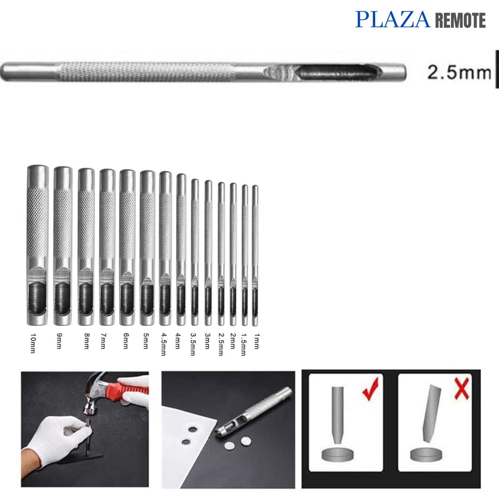 PELUBANG PEMBOLONG SABUK KERAJINAN KULIT PLONG KULIT HOLLOW PUNCH 2.5MM