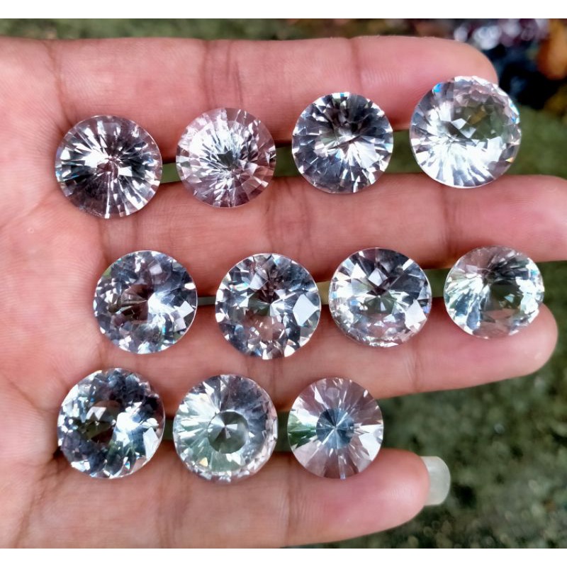 Batu Kecubung air/kinyang Air/Rock Cristal Quart cutting