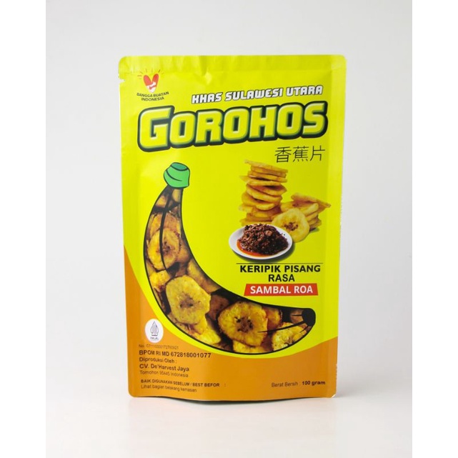 

Keripik Pisang Goroho manado , Rasa Sambal Roa 100 Gram