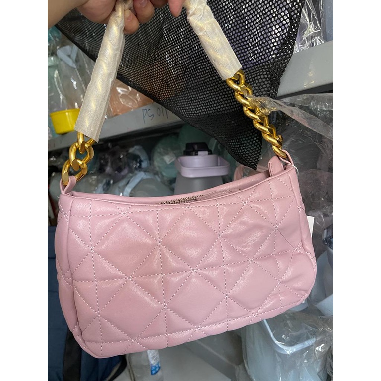 TAS BAHU WANITA RANTAI ZR QUILTED LEATHER