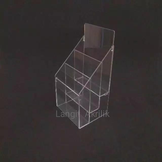 

Tempat brosur akrilik 3 Susun /Akrilik tempat brosur A5
