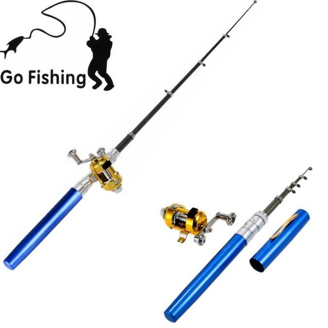 1 Set Joran Pancing Pena / Pancingan Mini Bentuk Pulpen