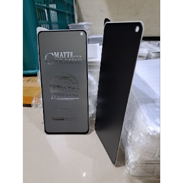 Tempered Glass Ceramic Matte Privacy Spy Vivo V19