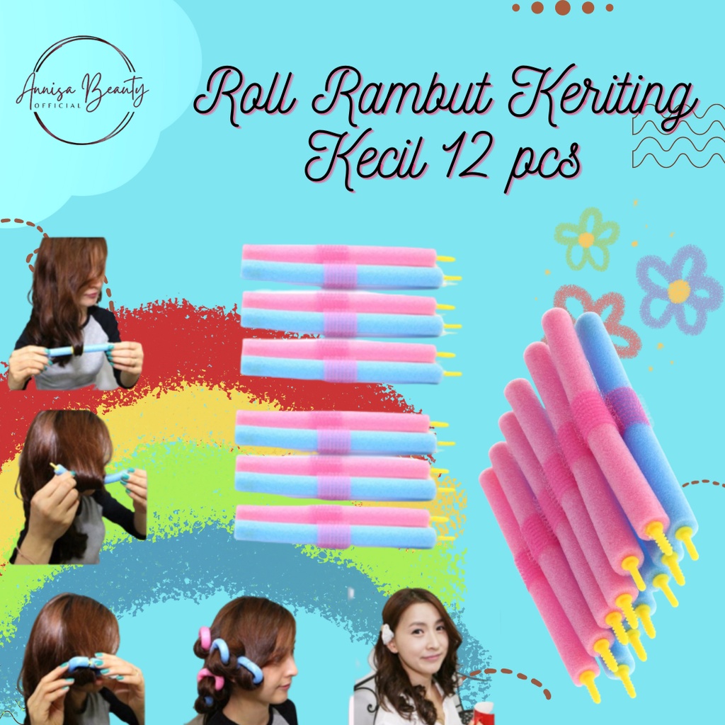 ROLL KERITING RAMBUT KECIL ISI 12 PCS