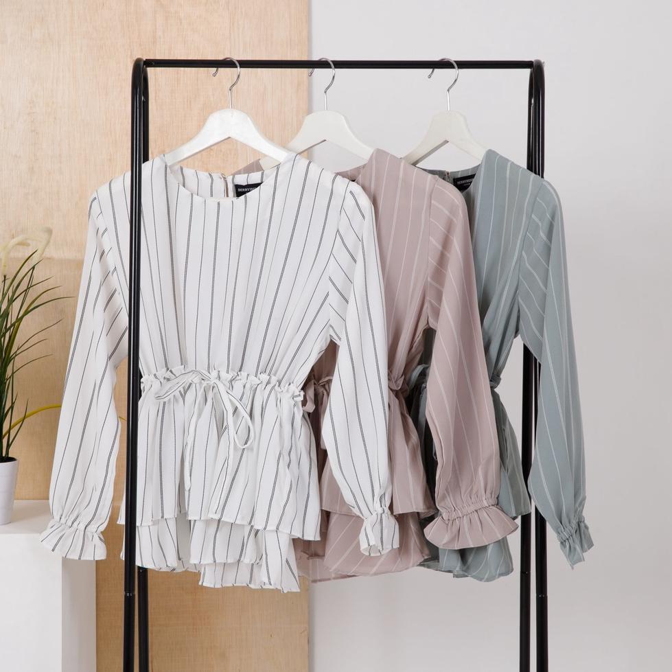 {PRC.28Ja23х} Berrybenka - Atasan Blouse Wanita Sofia Murava Layer Blouse