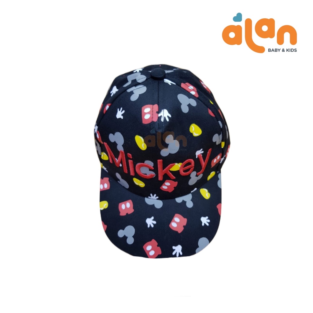 Topi Baby Mickey Bordir Karet Belakang ( TP-BMCKB )