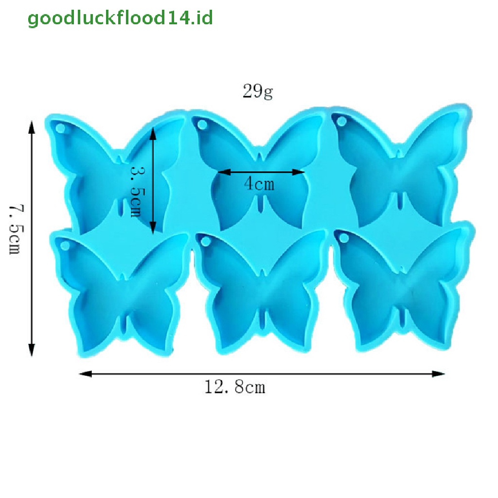 [GOOGFOUR] Kupu-kupu Perhiasan Liontin Epoxy Resin Cetakan Hewan Kalung Gantungan Kunci Cetakan Silikon DIY Kerajinan Casg Tools [TOP]