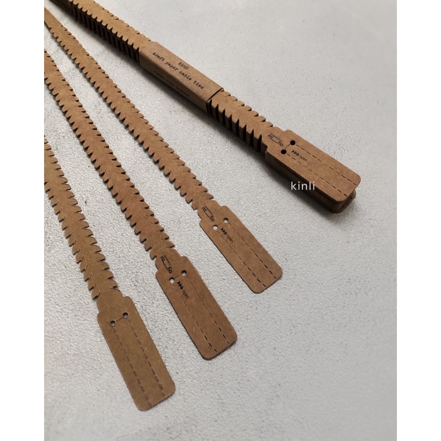 kraft paper cable ties eco friendly compostable kabel ties kertas