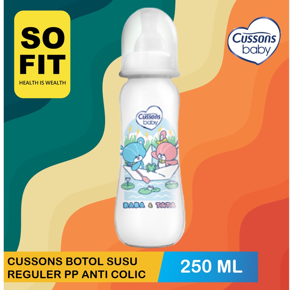 Cussons Baby Milk Bottle Reguler PP Anti Colic  60ml 125ml  250ml / Botol Susu  / Dot Bayi