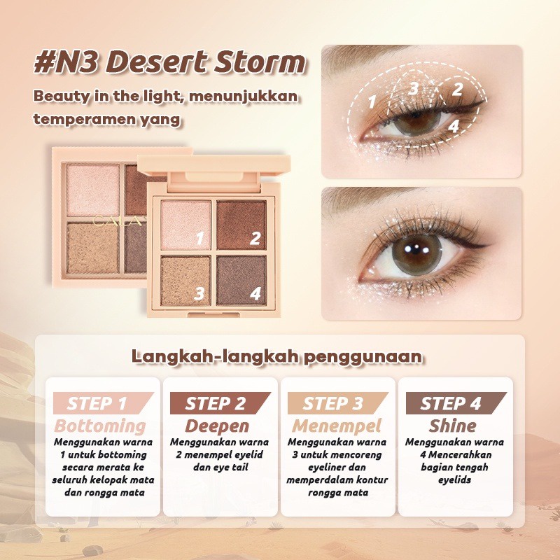 CALAY EYESHADOW SMOKEY 4 COLOR NUDE [SWEETSPACE]