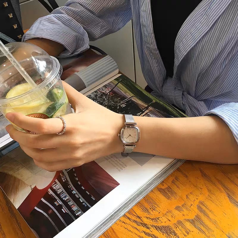 Jam Tangan Wanita rantai pasir Stainless Steel Anti karat KOOLEY