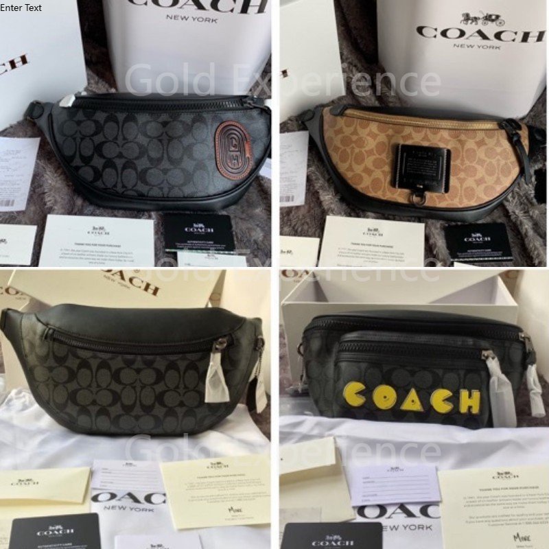 Coach Waistbag Tas kurir pria Tas pinggang Pria TAS COACH