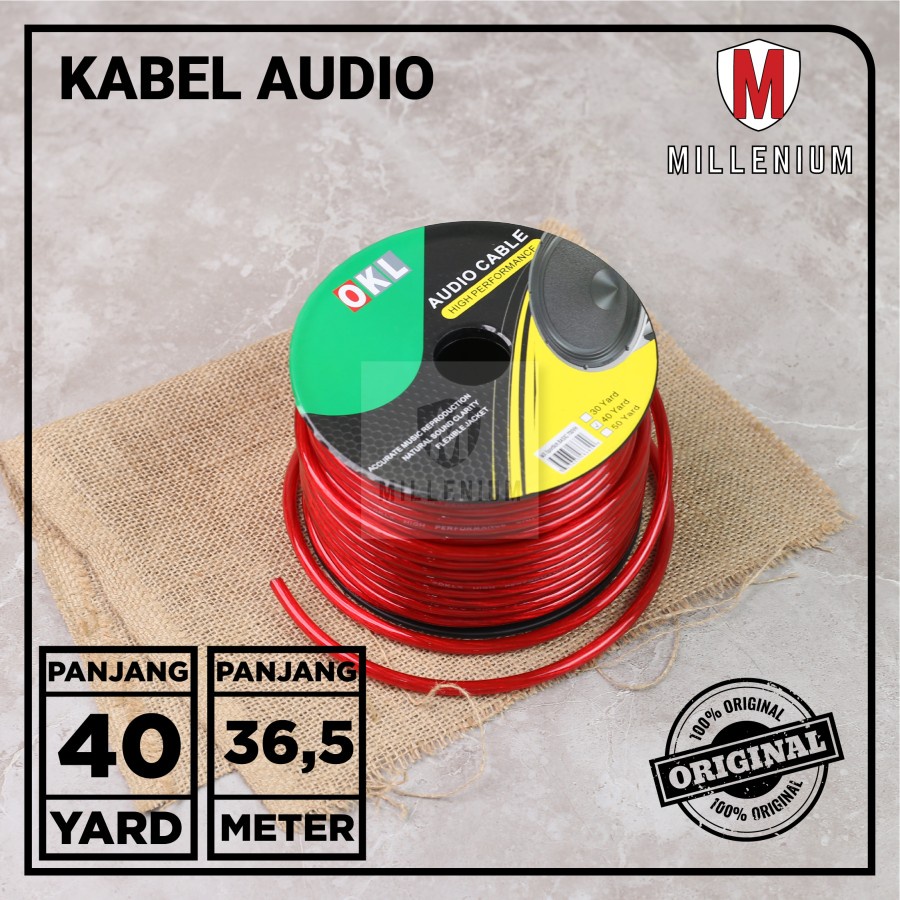 KABEL SPEAKER / KABEL AUDIO / KABEL STRUM MOBIL 8 AWG 37 METER 40 YARD HIGH QUALITY