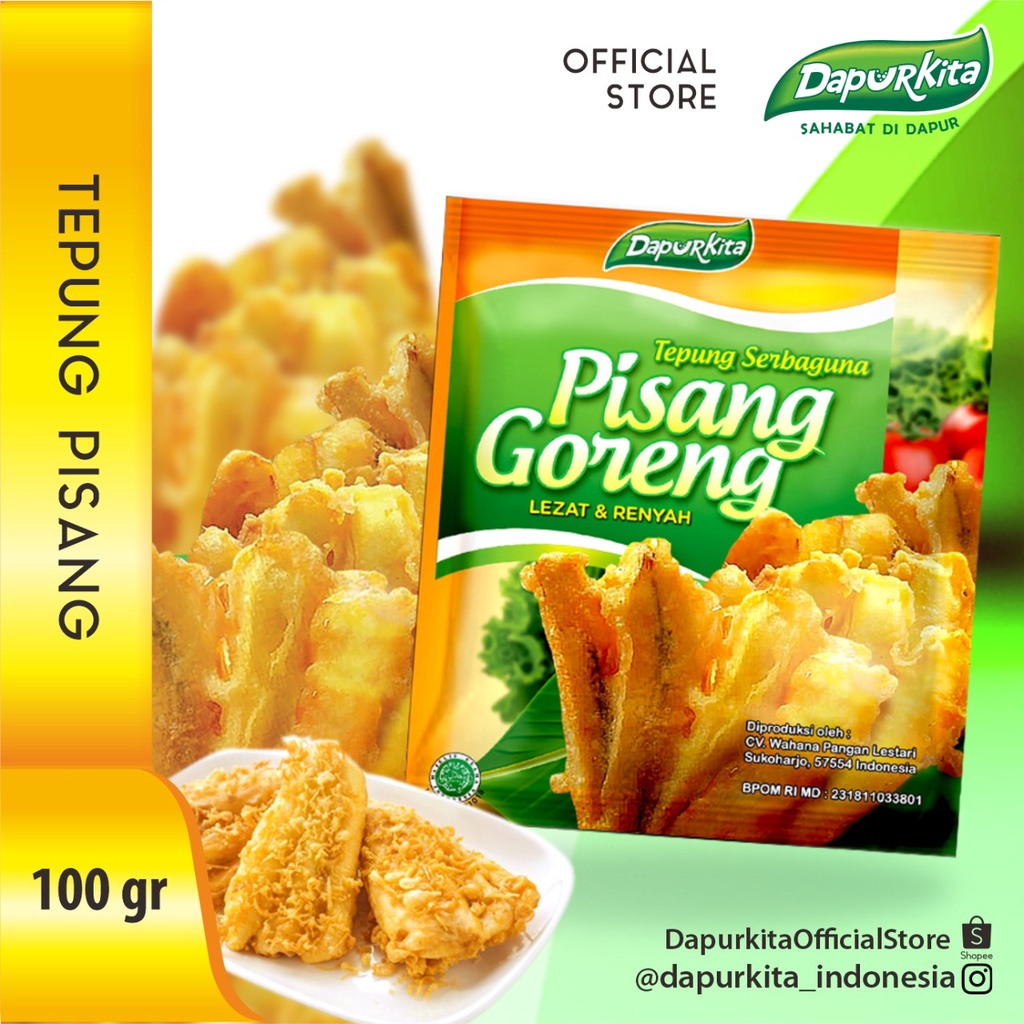 

TEPUNG PISANG GORENG DAPURKITA 1 Renceng @10 Sachet