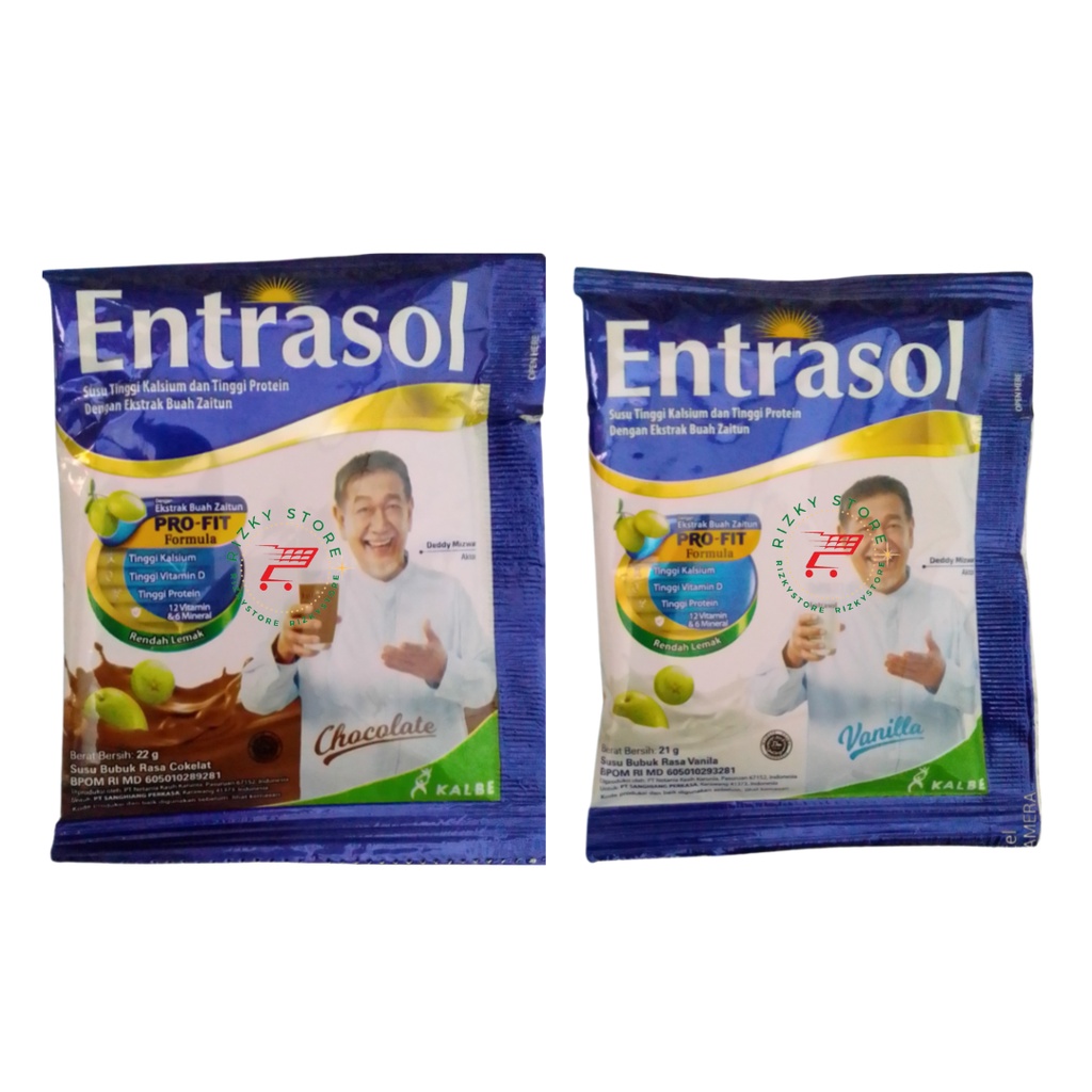 ENTRASOL SACHET 21gr/SUSU BUBUK TINGGI KALSIUM