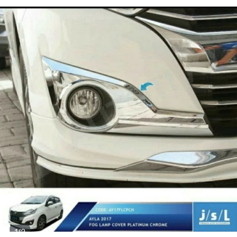 Ring Foglamp Cover Foglamp Chrome New Ayla 2017 Model Platinum Chrome