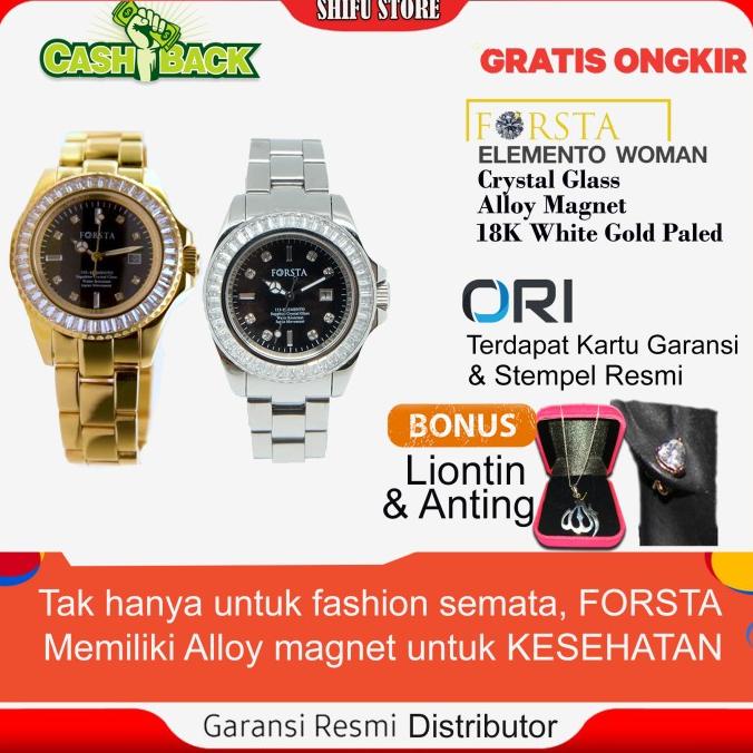 Jam Tangan Mewah Wanita Forsta Elemento Silver - Spesial