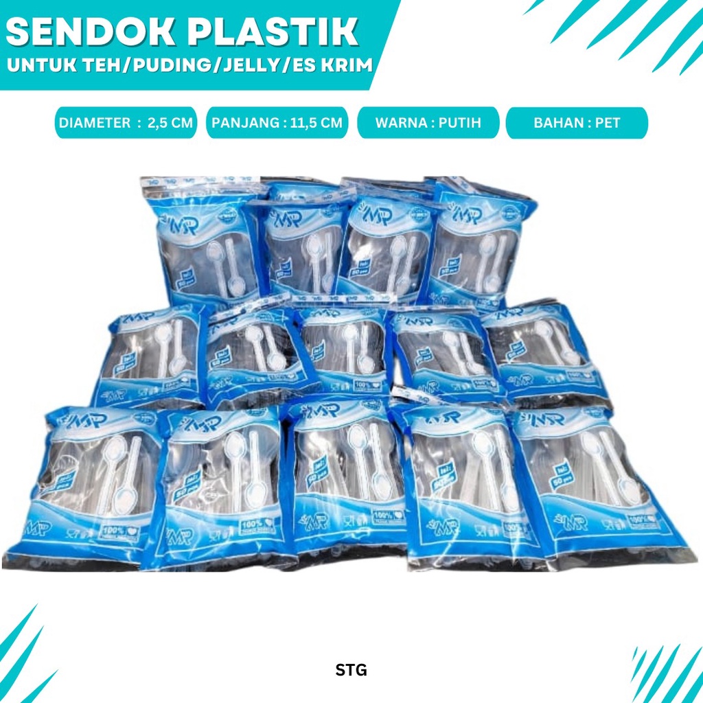 Sendok Es Krim Sendok Puding Sendok Kecil (Isi 50 Pcs-STG)