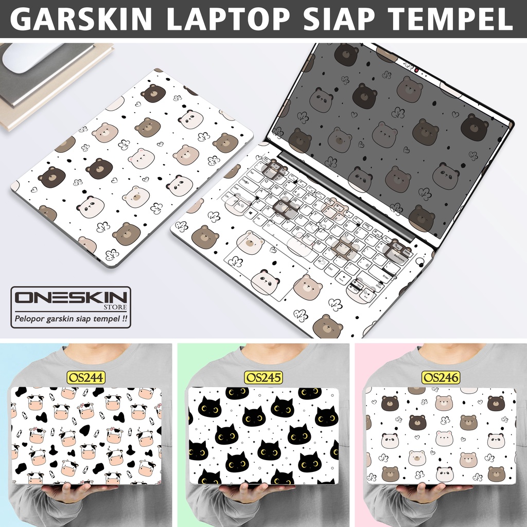 Garskin Sticker Laptop Protector Macbook Full Body Bottom Bezel Palmrest Skin Cartoon Pattern