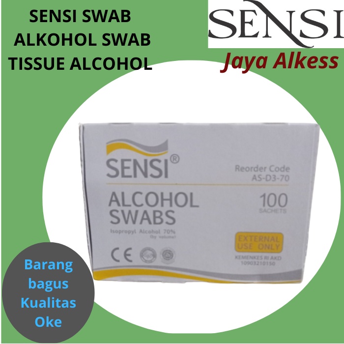 Alcohol Swab Sensi Tissue Alkohol Swabs Tisu Alcohol 70% Isopropyl