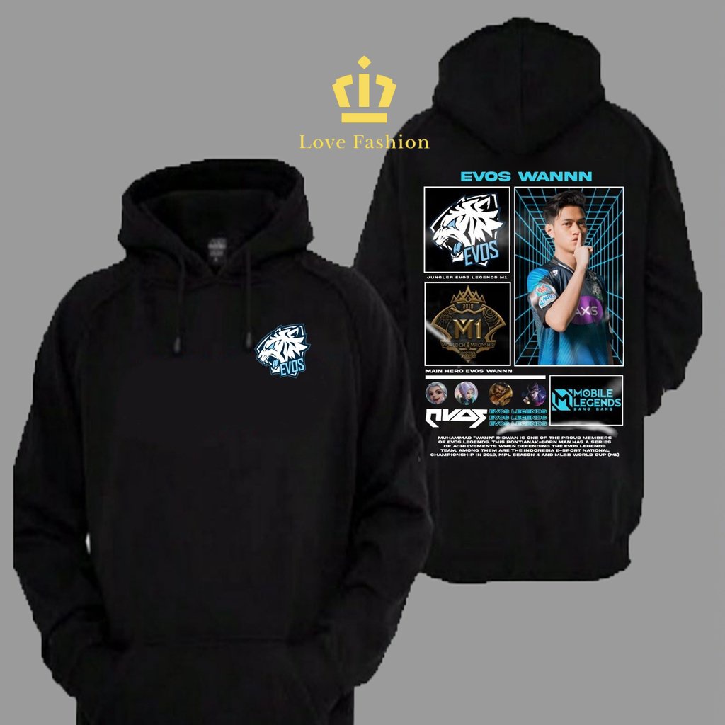 Sweater Hoodie Distro Evos Wan Mobile Legend Pro Player M1 Premium Terbaru